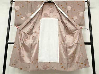 平和屋着物●長襦袢 無双仕立て 簪 舞花文 金彩 正絹 逸品 未使用 CAAZ2710ut