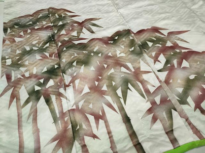 平和屋着物●男性　訪問着　舞台衣装　笹竹文　金銀彩　洗える着物　CAAZ2726ut