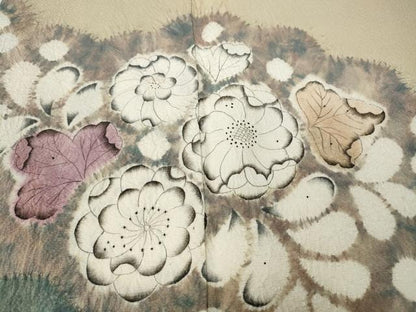 平和屋着物●訪問着 辻が花 絞り 正絹 逸品 CAAZ2730ut