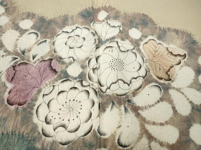 平和屋着物●訪問着 辻が花 絞り 正絹 逸品 CAAZ2730ut