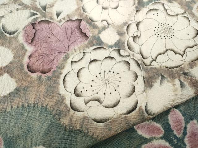 平和屋着物●訪問着 辻が花 絞り 正絹 逸品 CAAZ2730ut