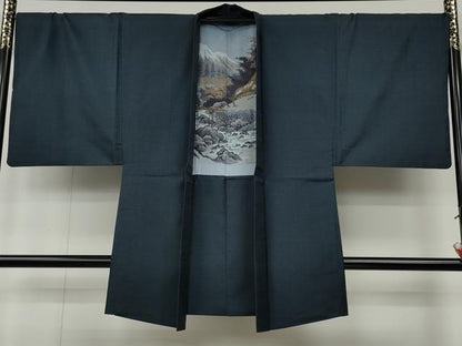 平和屋着物●男性　本場大島紬　アンサンブル　100亀甲　総詰め　正絹　逸品　CAAZ2731ut