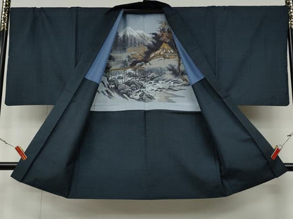 平和屋着物●男性　本場大島紬　アンサンブル　100亀甲　総詰め　正絹　逸品　CAAZ2731ut