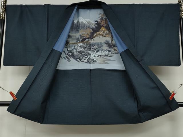 平和屋着物●男性　本場大島紬　アンサンブル　100亀甲　総詰め　正絹　逸品　CAAZ2731ut