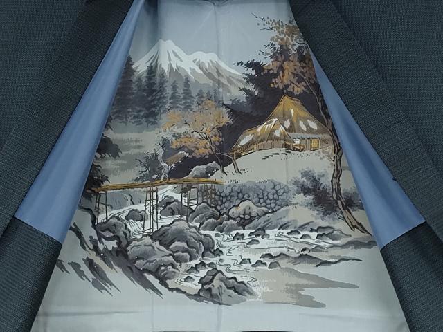 平和屋着物●男性　本場大島紬　アンサンブル　100亀甲　総詰め　正絹　逸品　CAAZ2731ut