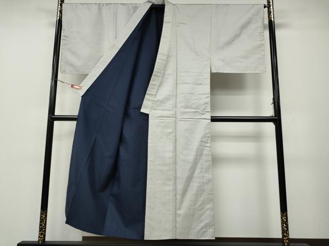 平和屋着物●男性　紬　アンサンブル　100亀甲　総詰　羽裏:龍　虎　正絹　逸品　CAAZ2733ut