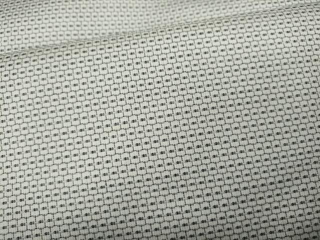 平和屋着物●男性　紬　アンサンブル　100亀甲　総詰　羽裏:龍　虎　正絹　逸品　CAAZ2733ut