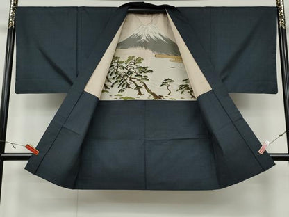 平和屋着物●男性　本場大島紬　アンサンブル　100亀甲　総詰め　正絹　逸品　CAAZ2751ut