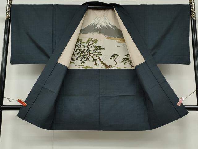 平和屋着物●男性　本場大島紬　アンサンブル　100亀甲　総詰め　正絹　逸品　CAAZ2751ut