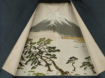 平和屋着物●男性　本場大島紬　アンサンブル　100亀甲　総詰め　正絹　逸品　CAAZ2751ut