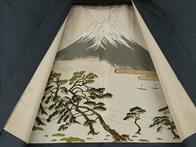 平和屋着物●男性　本場大島紬　アンサンブル　100亀甲　総詰め　正絹　逸品　CAAZ2751ut
