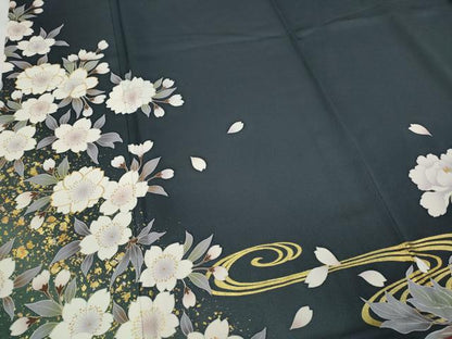 平和屋着物●豪華振袖 駒刺繍 流水枝桜牡丹文 金彩 正絹 逸品 CAAZ2761ut