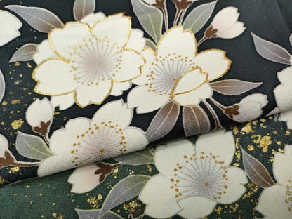 平和屋着物●豪華振袖 駒刺繍 流水枝桜牡丹文 金彩 正絹 逸品 CAAZ2761ut