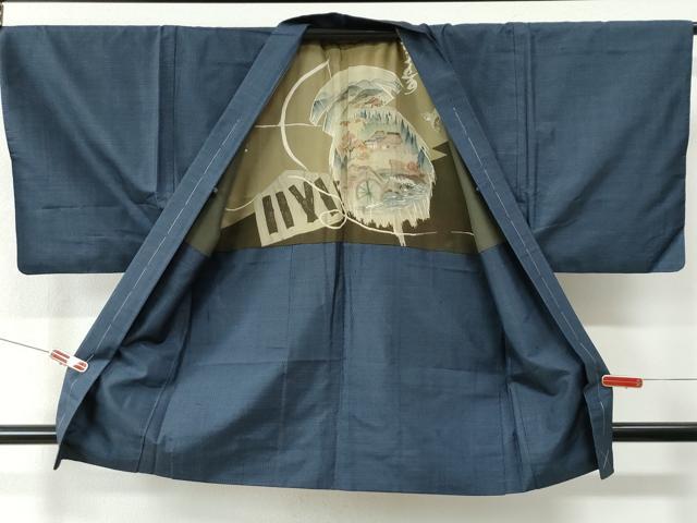 平和屋着物●男性 本場大島紬 アンサンブル 80亀甲 総詰め 正絹 逸品 未使用 CAAZ2820yc