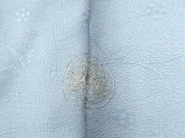 平和屋着物●本加賀友禅作家　藤村加泉監修　色無地　花唐草地紋　淡藤色　正絹　逸品　未使用　CAAZ2822yc 平和屋着物○本加賀友禅作家 藤村加泉監修 色無地 花唐草