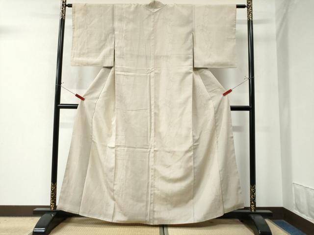 平和屋着物●本塩沢 110亀甲 枝花文 正絹 逸品 CAAZ2823yc