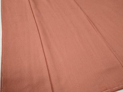 平和屋着物●上質な色無地　甚三紅色　正絹　逸品　未使用　CAAZ2838yc