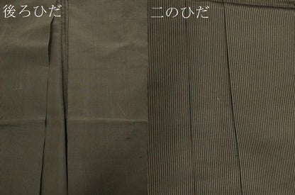 平和屋着物●男性　馬乗り袴　縞　正絹　逸品　CAAZ2851yc