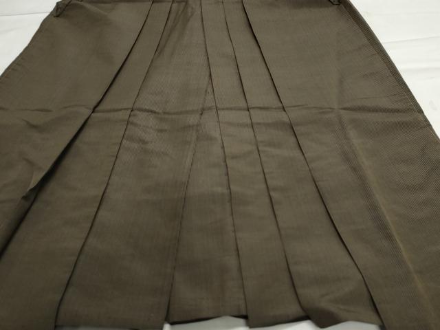 平和屋着物●男性　馬乗り袴　縞　正絹　逸品　CAAZ2851yc