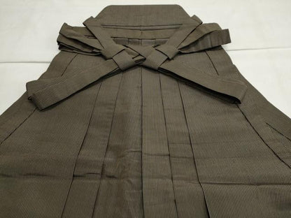 平和屋着物●男性　馬乗り袴　縞　正絹　逸品　CAAZ2851yc