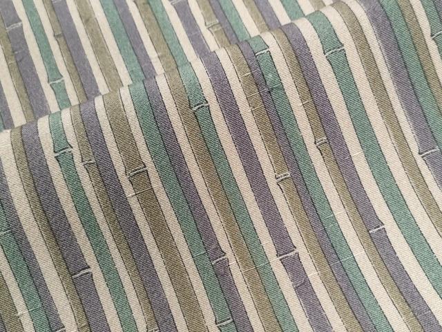 平和屋着物●上質な小紋　竹並び文　御召縮緬　正絹　逸品　CAAZ2857yc