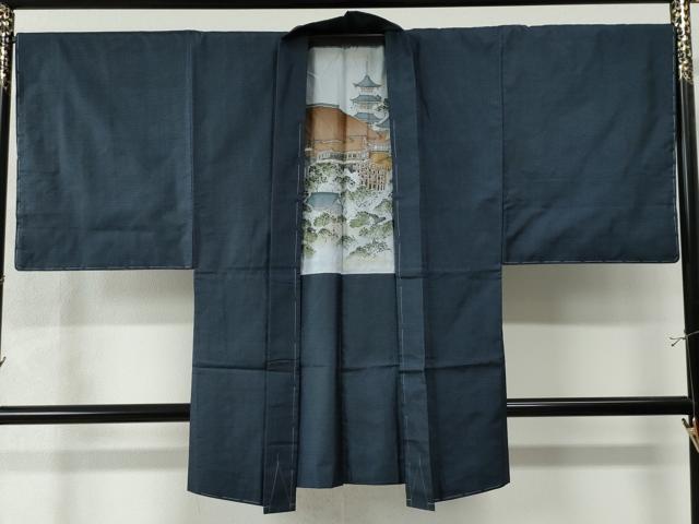 平和屋着物●男性 本場大島紬 アンサンブル 100亀甲 総詰め 正絹 逸品 未使用 CAAZ2861yc