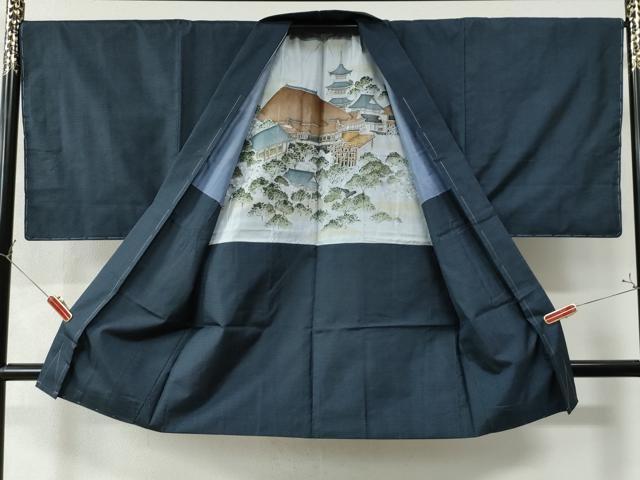平和屋着物●男性 本場大島紬 アンサンブル 100亀甲 総詰め 正絹 逸品 未使用 CAAZ2861yc