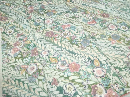 平和屋着物●上質な小紋 辻が花 絞り 金彩 ロング丈 正絹 逸品 未使用 CAAZ2897yc