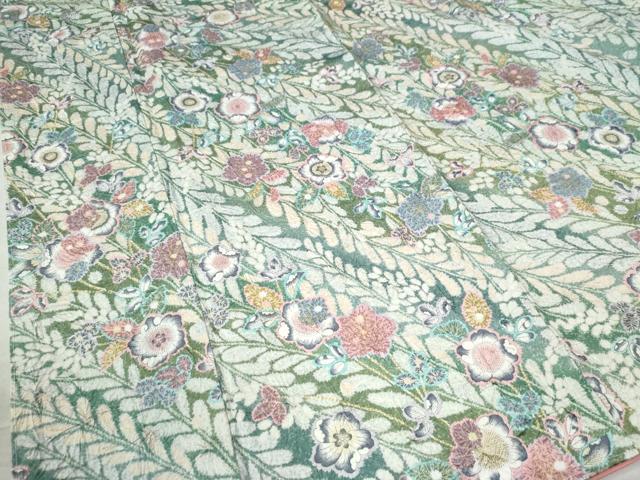 平和屋着物●上質な小紋 辻が花 絞り 金彩 ロング丈 正絹 逸品 未使用 CAAZ2897yc