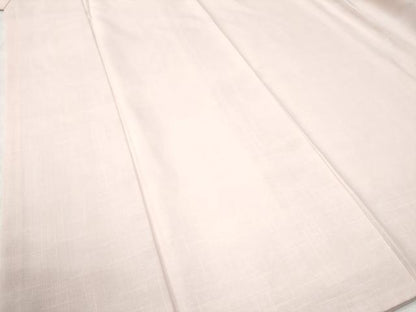 平和屋着物●結城紬　色無地　薄桜色　正絹　逸品　CAAZ2900yc