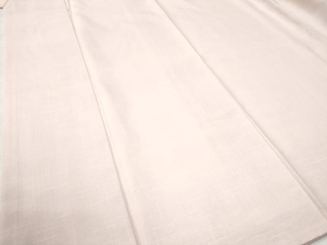 平和屋着物●結城紬　色無地　薄桜色　正絹　逸品　CAAZ2900yc
