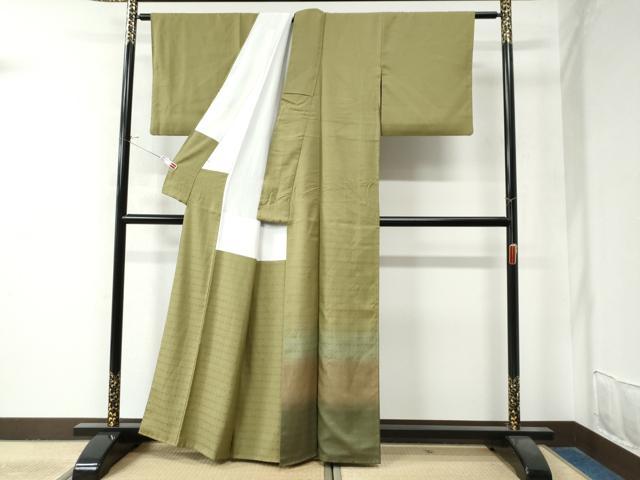 平和屋着物●豪華色留袖 お召地 草花地紋 暈し染め 正絹 逸品 CAAZ2937yc