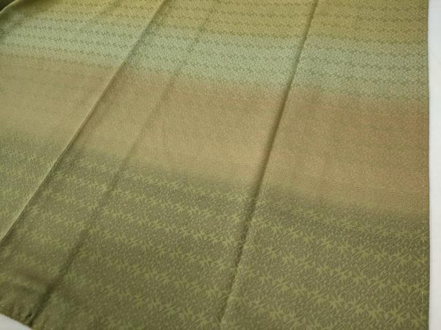 平和屋着物●豪華色留袖 お召地 草花地紋 暈し染め 正絹 逸品 CAAZ2937yc