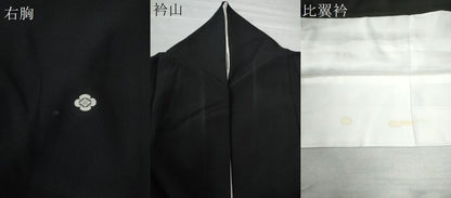 平和屋着物●豪華黒留袖 友禅 作家物 牡丹松葉花文 正絹 逸品 CAAZ2942yc