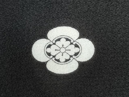 平和屋着物●豪華黒留袖 友禅 作家物 牡丹松葉花文 正絹 逸品 CAAZ2942yc