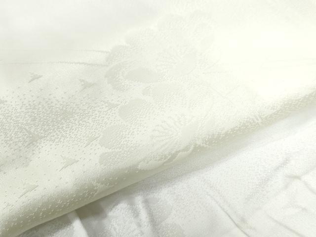 平和屋着物●長襦袢 無双仕立て 舞花地紋 暈し染め 半衿刺繍 正絹 逸品 未使用 CAAZ2948yc