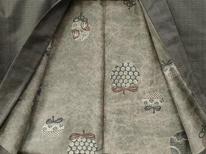 平和屋着物●男性　本場大島紬　アンサンブル　100亀甲　総詰め　正絹　逸品　未使用　CAAZ2953yc