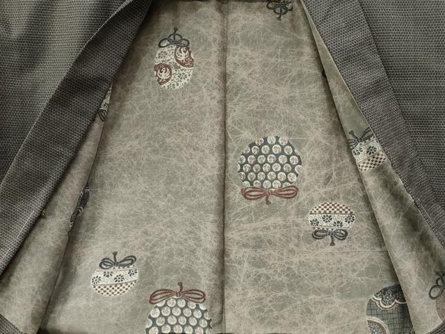 平和屋着物●男性　本場大島紬　アンサンブル　100亀甲　総詰め　正絹　逸品　未使用　CAAZ2953yc