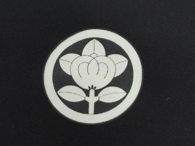 平和屋着物●男性 黒紋付 キングサイズ 洗える着物 CAAZ2974yc