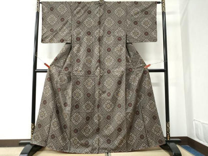 平和屋着物●本場大島紬 龍郷絣 正絹 逸品 未使用 CAAZ2991yc