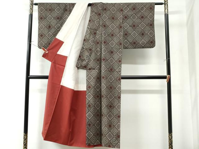 平和屋着物●本場大島紬　龍郷絣　正絹　逸品　AABE7118cs 平和屋着物○本場大島紬 龍郷絣 正絹 逸品 AABE7118cs