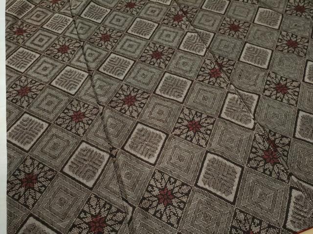 平和屋着物○本場大島紬 龍郷絣 正絹 逸品 CAAZ2999yc