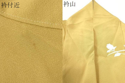 平和屋着物●訪問着　友禅　草花文　暈し染め　正絹　逸品　CAAZ3004yc