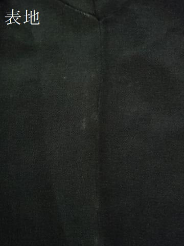 平和屋着物●上質な小紋 型染め 成り物 黒地 鬼しぼ縮緬 正絹 逸品 CAAZ3012yc