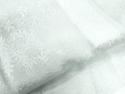 平和屋着物●長襦袢 無双仕立て 南天地紋 藍白色 さが美扱い 半衿刺繍 正絹 逸品 未使用 CAAZ3015yc