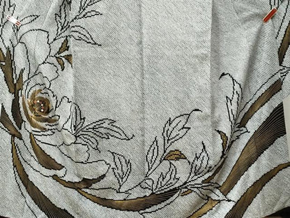 平和屋着物●豪華振袖 総絞り 駒刺繍 牡丹 黒地 金彩 鈴乃屋扱い 正絹 逸品 CAAZ3020yc