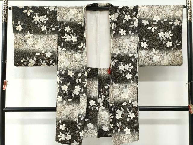 平和屋着物∞長羽織　変わり市松枝桜文　金彩　正絹　逸品　CABE3128yc