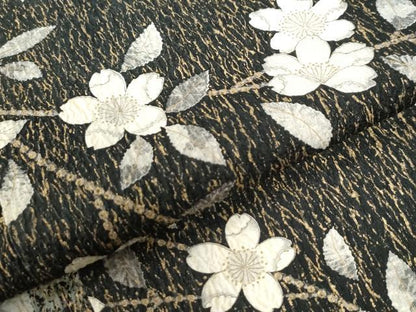 平和屋着物∞長羽織　変わり市松枝桜文　金彩　正絹　逸品　CABE3128yc
