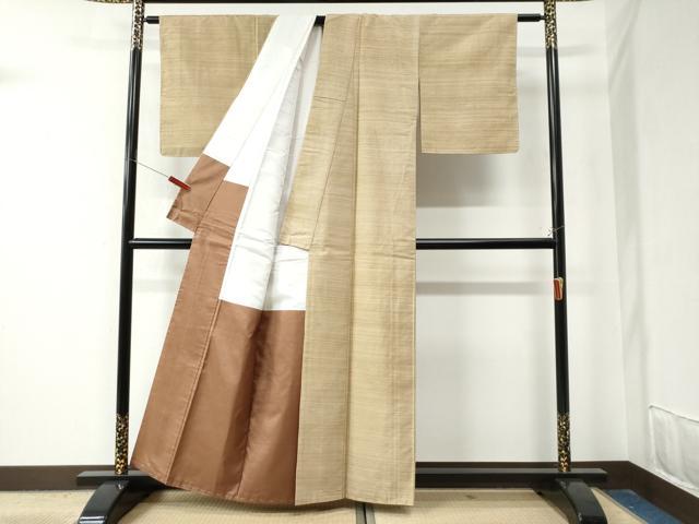 平和屋着物●上質な紬　霞文  　正絹　逸品　未使用　CAAZ3086yc