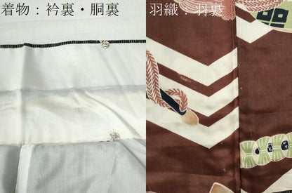 平和屋着物●本場大島紬 龍郷絣 秋名バラ アンサンブル 正絹 逸品 CAAZ3101yc
